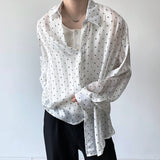 Bonsir Spring Summer New Korean Casual Men's Shirt Stripe Handsome Trend 2023 Turn-down Collar Fashion Loose Single Breasted