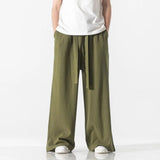 Bonsir Cotton Linen Vintage Men’s Harem Pants Harajuku Oversized Casual Man Wide Leg Pants Loose High Quality Men Trousers Jogger Pants