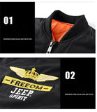 Bonsir Men's Loose Flight Jacket Thick Military Tactical Bomber Jacket Cotton-Padded Cargo Baseball Jacket Men