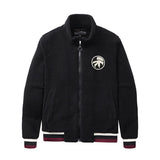 Bonsir Winter Fleece Embroidery Men's Jacket Lamb Wool Coats Loose Fleece Warm Cotton Outerwear Mn's Top