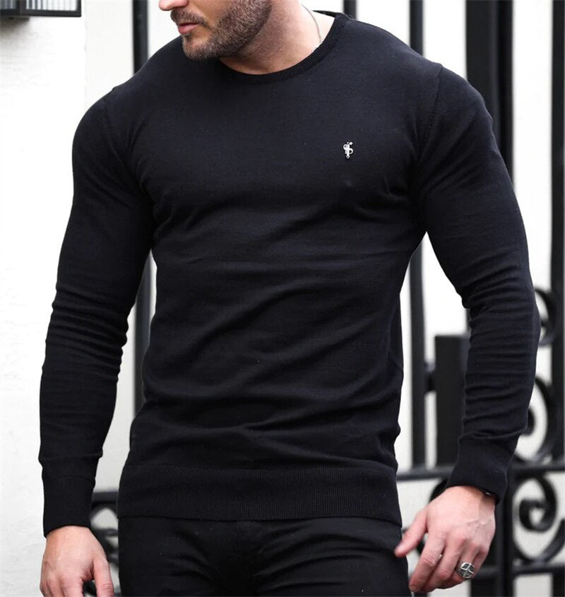 Bonsir Autumn High Quality Fitness Men T-shirt Bodybuilding Slim Shirts O-neck Long Sleeves Cotton Tees Tops Gyms Workout new in