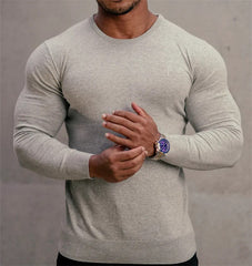 Bonsir Autumn High Quality Fitness Men T-shirt Bodybuilding Slim Shirts O-neck Long Sleeves Cotton Tees Tops Gyms Workout new in