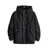 Bonsir Men Hooded Parka Jacket Casual Classic Warm Thick Fleece Parkas Coat Men Fashion Pockets Windproof Clothing