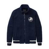 Bonsir Winter Fleece Embroidery Men's Jacket Lamb Wool Coats Loose Fleece Warm Cotton Outerwear Mn's Top
