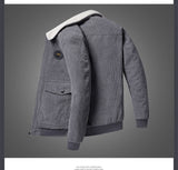 Bonsir Corduroy Winter Coat men Puffer Jacket Autumn And Winter New Korean Style Long Ladies Over-the-knee Cotton Padded Keep Warm
