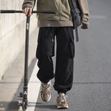 Bonsir  Corduroy Joggers Pants Solid Color Elastic Waist Fashion Brand Harem Pants Hip Hop Autumn Male Casual Trousers