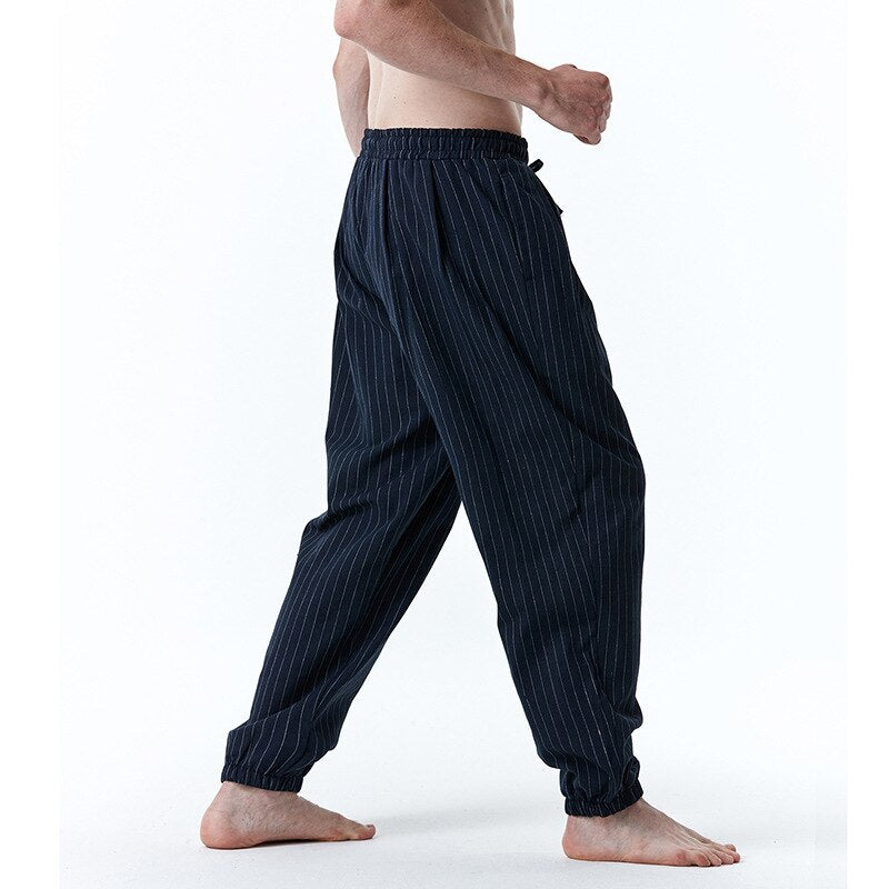 Bonsir Men Pants New Men's Loose Pants Male Casual Fashion Color Pants Trousers Stripe Plus Size Sweatpants