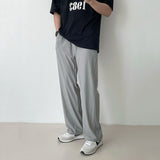 Bonsir New Men's Straight Casual Pants Summer Korean Loose Solid Color Wide Leg Trousers Pocket Fashion Tide 2023 Spring