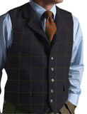 Bonsir Mens Suit Vest Green Wedding Wool Herringbone Tweed Business Waistcoat Jacket Casual Vests For Groomsmen Man Wedding