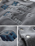 Bonsir Winter Thick Warm Fleece Bomber Jacket men New Fashion Embroidery Print Thermal Windbreaker Coat Casual Baseball Jackets