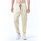 Bonsir Chinese Style Pants Men long Sweatpants Trousers Men Casual Lightweight Spring Summer Men Joggers