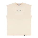 Bonsir Summer Men's Clothes Casual Loose O Neck Sleeveless T Shirts Fashion Letter Print Simple Sports Tees Shirt Men Leisure Tank Tops