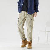 Bonsir Vintage Classic Cargo Pants for Men Black Khaki Green Brown Trousers Male Casual Japanese Streetwear Summer Large Size