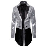 Bonsir Men Shiny Sequin Glitter Embellished Blazer Jacket Men Nightclub Prom Suit Blazer Costume Homme Singers Stage Clothes Tuxedo new