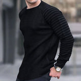 Bonsir Casual Striped Long Sleeve Sweaters Men Autumn Fashion Crew Neck Knitted Pullovers Tops Spring Mens Clothes Vintage Sweater Top