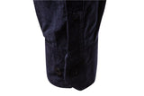 Bonsir Men's Shirt Cotton Lapel Casual  Spring Autumn Corduroy Shirts for Men Slim Solid Color Shirts Long Sleeve Tops EU Size