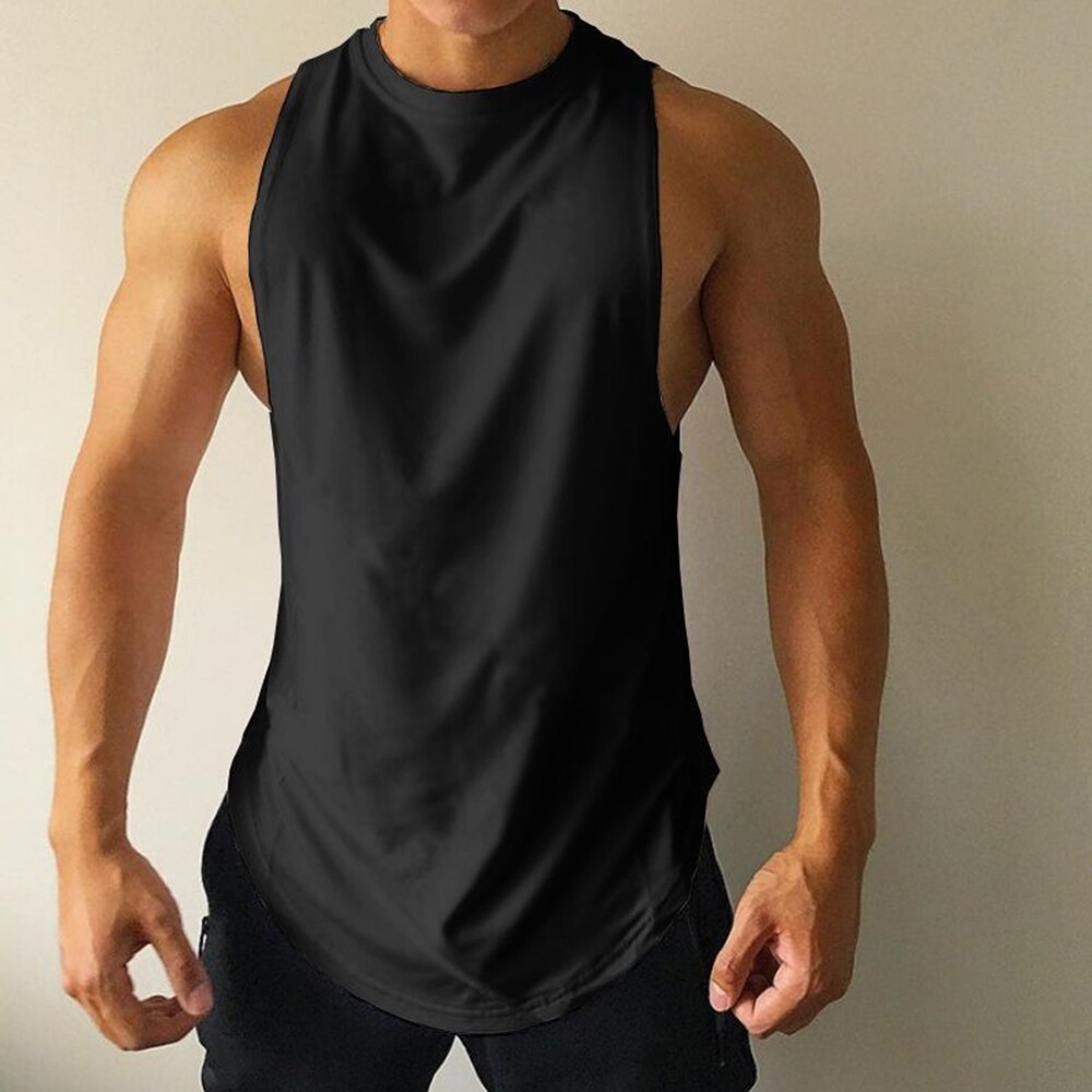 Bonsir Bodybuilding Sport Vest Men Joggers Gyms Fitness Workout Sleeveless Tees Sexy Singlet Summer Casual Loose Tank Tops Undershirt