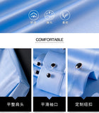 Bonsir Men's Silk Shirts Long Sleeve Drill Button Solid Color 3XL Silky Business Formal Social No Iron and Wrinkle Soft Fashion Clothes