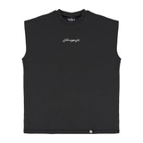 Bonsir Summer Men's Clothes Casual Loose O Neck Sleeveless T Shirts Fashion Letter Print Simple Sports Tees Shirt Men Leisure Tank Tops