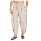 Bonsir Harem Pants Men Streetwear Cloose Joggers Mens Pants Cotton Causal Men Trousers Beach
