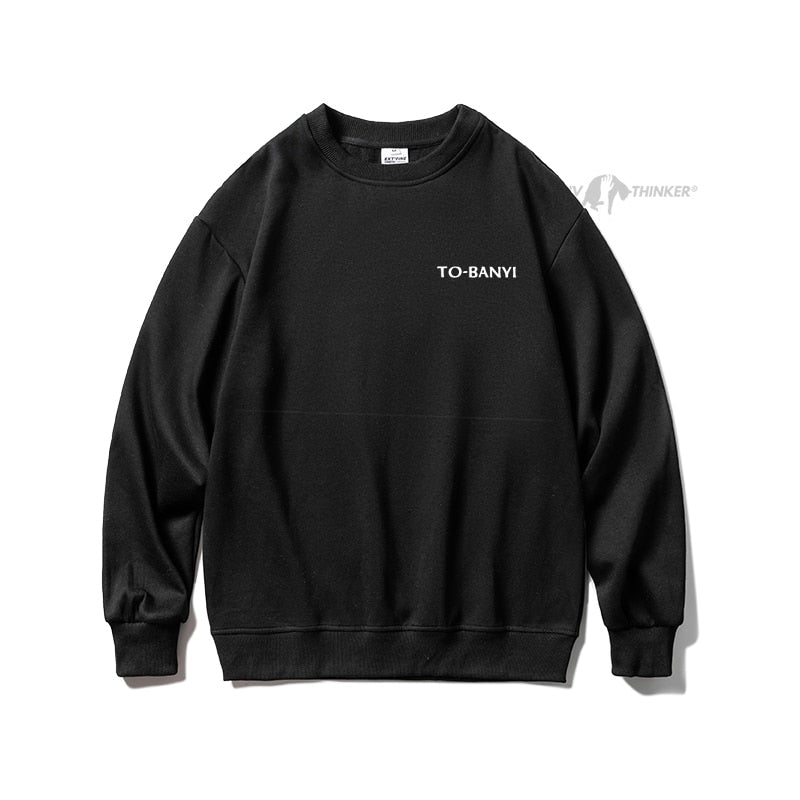 Bonsir Harajuku Men Casual Sweatshirts Oversized Autumn Winter Male O Neck Hoodies Korean Fashion Unisex Sport Pullovers