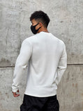 Bonsir Spring New Fitness Long-sleeved T-shirts Men O-Neck Solid Color Sweatshirt Casual Oversized Tops Running Sports Loose Clothes