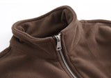 Bonsir Lamb Fleece Mens Jacket Fashion Letter Embroidered Sweatshirt Half Zipper Pullover Couple Outerwear Loose Sweatshirt Jacket