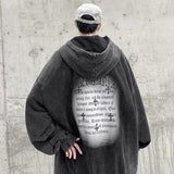 Bonsir High Street American Vintage Men's Hoodies Gothic Hip Hop Washed Unisex Pullovers Fashion Brand Male Loose Sweatshirts