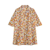 Bonsir Summer Hawaii Shirt For Men Short Sleeve Casual Loose Fashion Holiday Tops Couple Style Floral Print Colorful Beach Retro Blouse