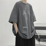 Bonsir Summer Lightning Graphic Men's T-shirts Gothic New Short Sleeve Tops Fashion Brand Male Harajuku Tee Shirts