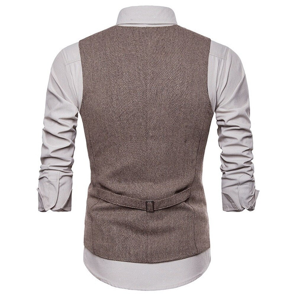 Bonsir KB New Arrival Dress Vests For Men Slim Fit Mens Suit Vest Male Waistcoat Gilet Homme Casual Sleeveless Formal Business Jacket