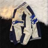 Bonsir Varsity Baseball Bomber Jackets Women Hip Hop Harajuku Corduroy Letter Embroidery Men Jackets Streetwear Unisex College Coats
