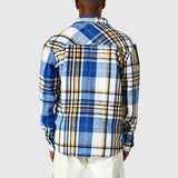 Bonsir Casual Long Sleeve Turn-down Collar Shirts Men Autumn Fashion Plaid Printing Tops Cardigan For Mens Spring Trend Button-up Shirt
