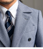 Bonsir High Quality Mens Woolen Coat British Retro Tweed Plaid Coat Men Long Warm Jacket Fall Winter Abrigo Largo Hombre Mantel Wolle