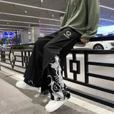Bonsir Solid Long Pants Men's Fashion Casual Pants Man Spring Summer Fall Loose Pleated Suit Pants Original Trendy Design LGBT Clothing