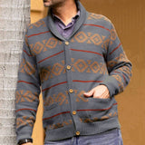 Bonsir Men's Cardigan Sweater with Collar | Knitwear for Casual and Formal Occasions