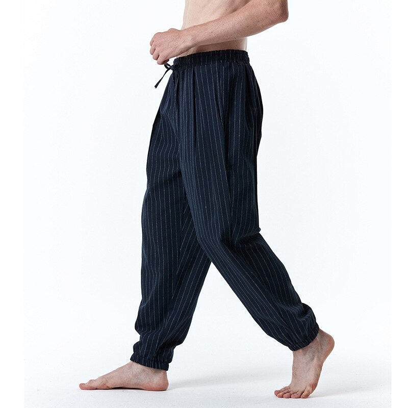 Bonsir Men Pants New Men's Loose Pants Male Casual Fashion Color Pants Trousers Stripe Plus Size Sweatpants