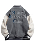 Bonsir Winter Thick Warm Fleece Bomber Jacket men New Fashion Embroidery Print Thermal Windbreaker Coat Casual Baseball Jackets