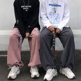 Bonsir Pants Baggy Wide Leg Pants for Men Joggers Summer Retro Chinese Style Streetwear Hip Hop Harajuku Embroidery Women New