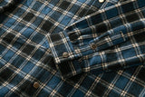 Bonsir Men Flannel plaid shirt men's style jacket New Autumn Casual Long Sleeve Shirt Soft Comfort Slim Fit Styles Brand Man Plus Size