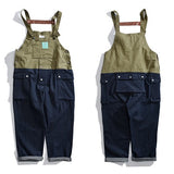 Bonsir Men Clothing Bib Overalls Trousers Mens Cargo Work Pants Functional Multiple Pockets Denim Pant Coveralls Men Jeans