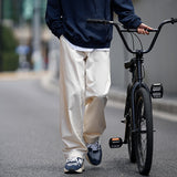 Bonsir Men's Leisure Solid Color Casual Pants Male Cargo 3 Color Straight Pants Loose Fashion Trend Trousers Plus Size M-2XL