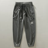 Bonsir Japan Style Spring Summer Fashion Men's Solid Color Basic Vintage Pants Teens Versatile Elastic Waist Bunch Leg Casual Trousers
