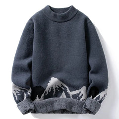 Bonsir Men's Winter Sweaters Pullovers O Neck Knitted Turtleneck Korean Fashion Simple Long Sleeve Warm Harajuku Solid Couple Sweaters