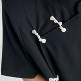 Bonsir Men's Irregular New Chinese Style Disc Button Short Sleeve Shirt Summer Fashion Man Fashion Casual Blouse Turtleneck Tops Tee