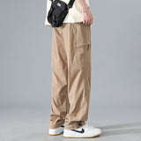 Bonsir American Men's Summer Thin Quick Drying Pants Casual Large Size Solid Color Male Trousers Fashion Streetwear