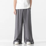 Bonsir Cotton Linen Vintage Men’s Harem Pants Harajuku Oversized Casual Man Wide Leg Pants Loose High Quality Men Trousers Jogger Pants