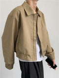 Bonsir Men's New Loose Temperament Short Lapel Jacket Designer Clothing Korean Jacket Jacket Men