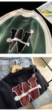Bonsir Round Neck Thickened Sweater Men's Autumn and Winter New Slouchy Loose Knitwear American Fashion Brand Underlay Sweater Coat