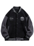 Bonsir Winter Thick Warm Fleece Bomber Jacket men New Fashion Embroidery Print Thermal Windbreaker Coat Casual Baseball Jackets